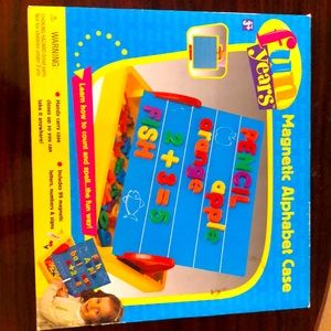 Magnetic alphabet case .. For kids 3 and up